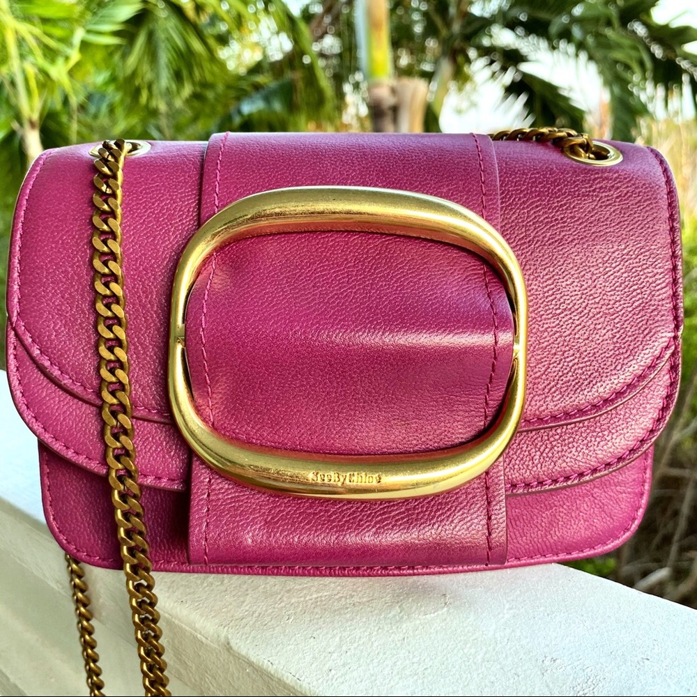 See By Chloe Pulpy Purple Hopper Crossbody EUC - Picture 12 of 16